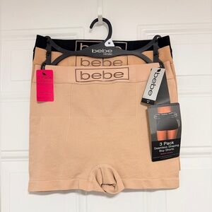BeBe Women’s Seamless Shaping Boy Shorts - Nude (3 Pack)